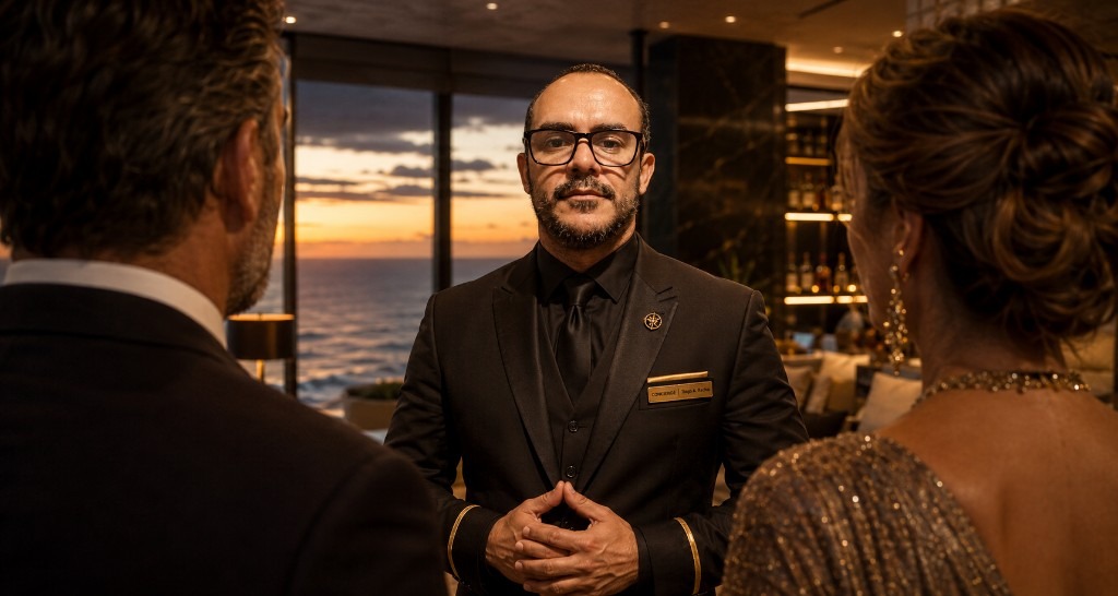 Concierge em lounge high-end